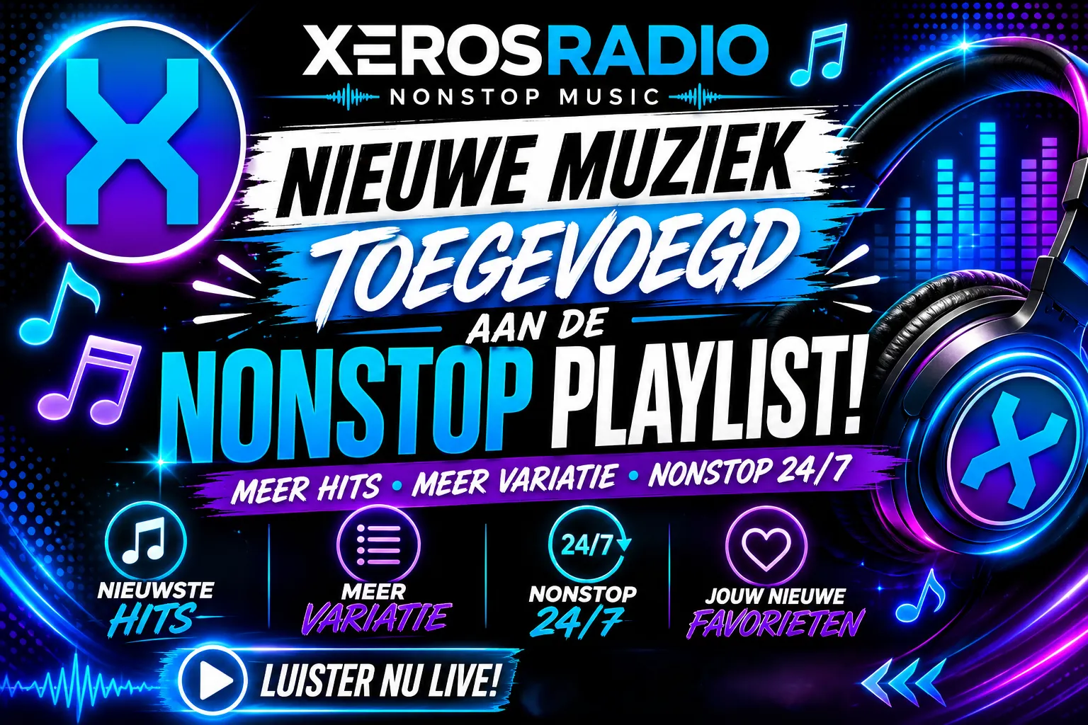 Nieuwe muziek toegevoegd aan de Nonstop Playlist!